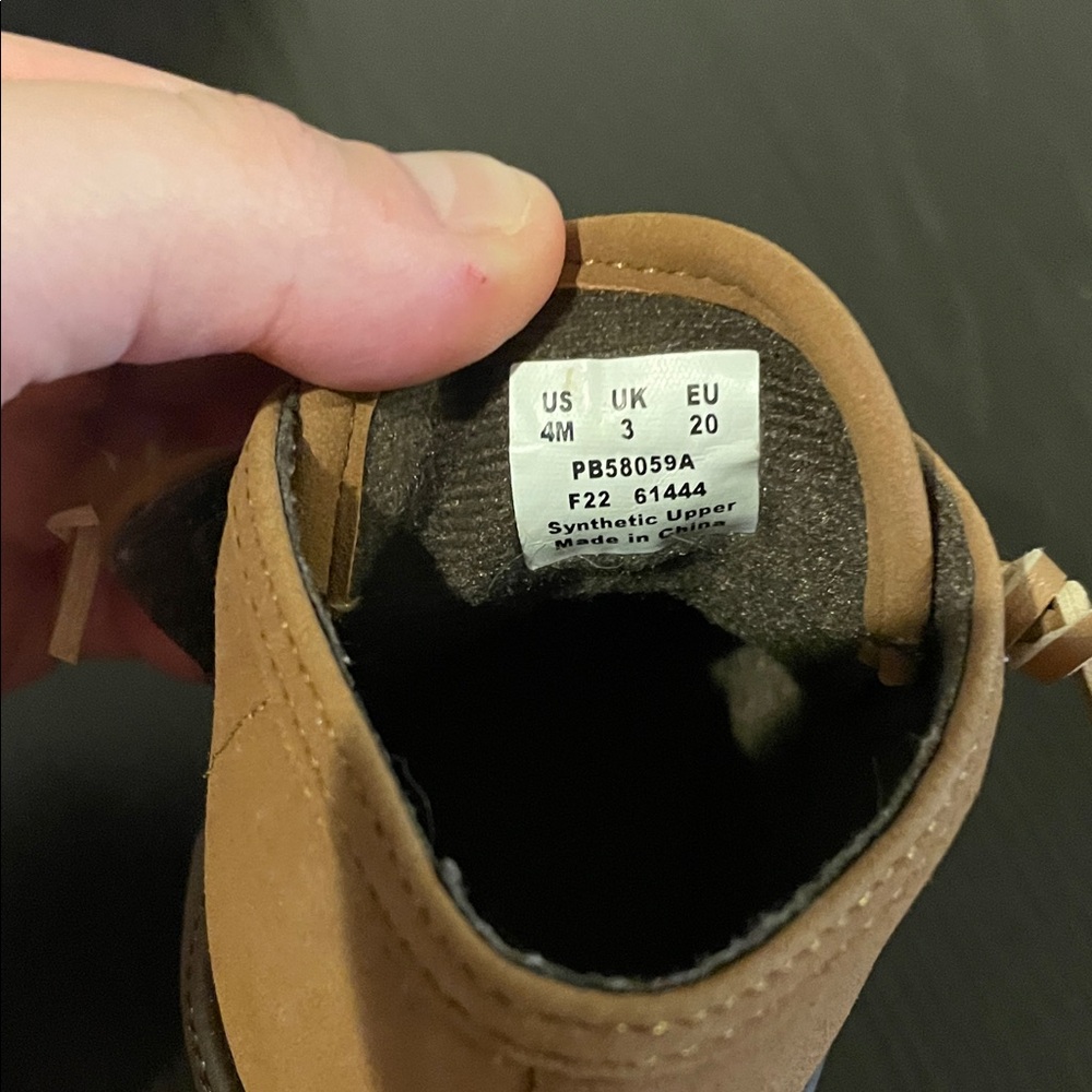 EUC Sperry Todder size 4 Brown Boots with Laces - Picture 5 of 6